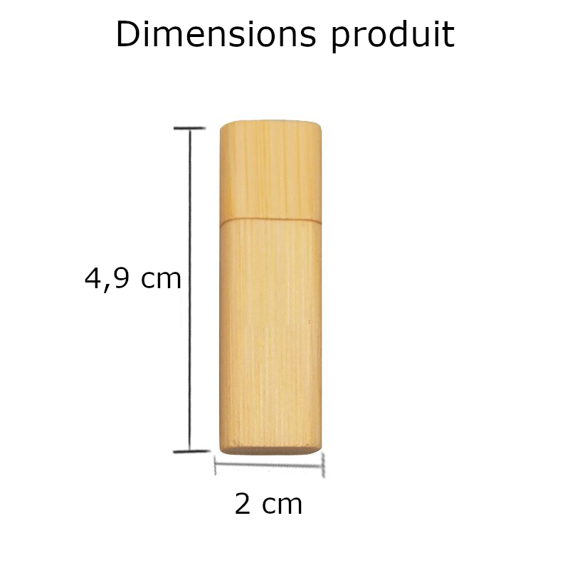 Clé bois bambou personnalisable custom DIY logo promotionnel cadeau entreprise customisable fidélisation durable - lebois-eco.com