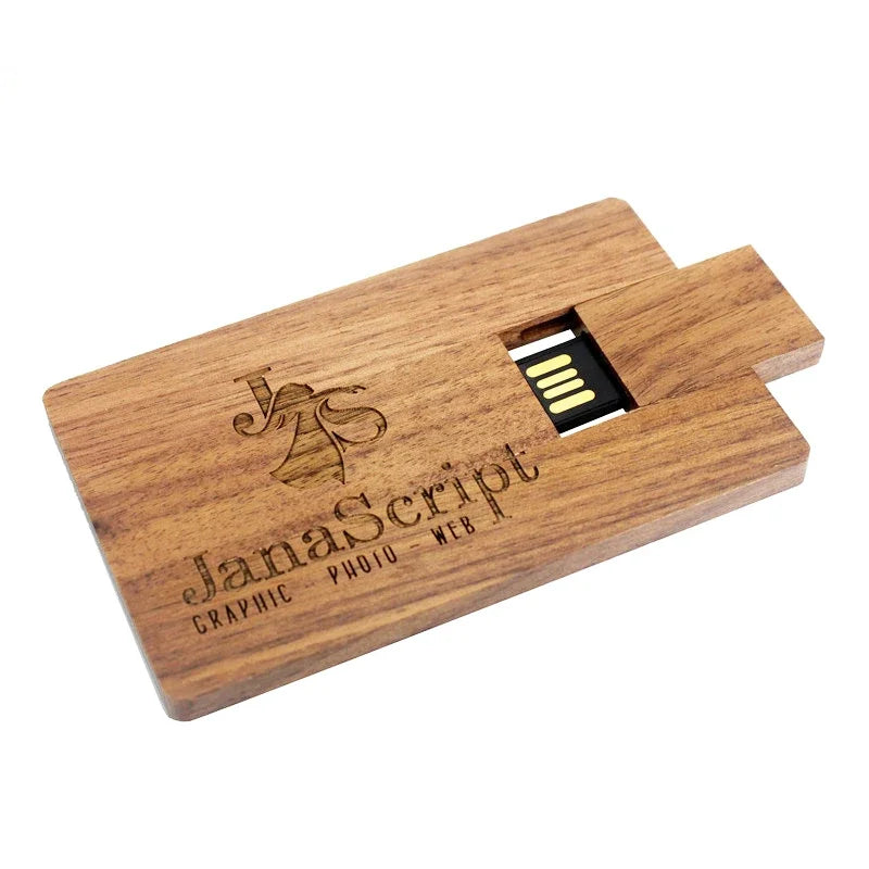 Clé usb bois carte noyer érable rose bambou personnalisable custom logo prénom entreprise cadeau high tech anniversaire film mariage mp3 photo fichier durable - lebois-eco.com