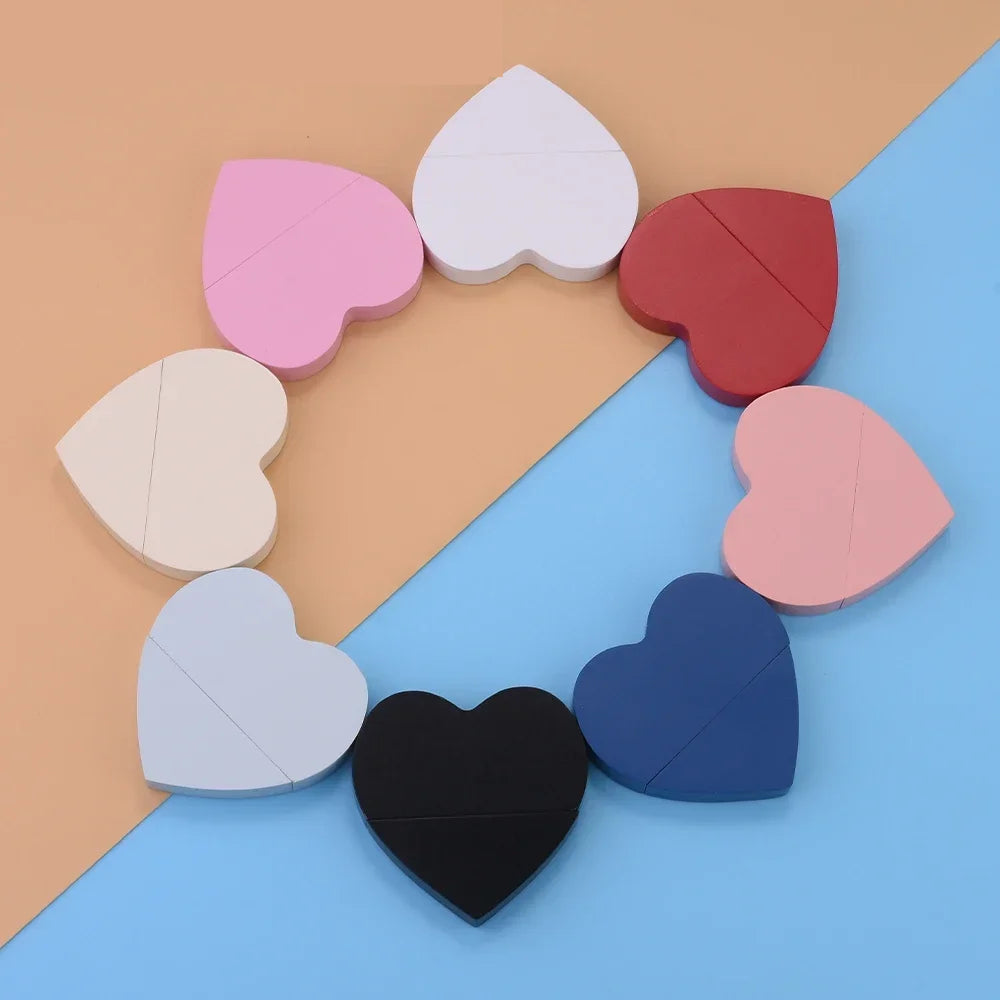 Clé usb forme coeur porte clé bois bambou multicolore personnalisable logo texte cadeaux promotion entreprise mariage photographe goodies durable - lebois-eco.com
