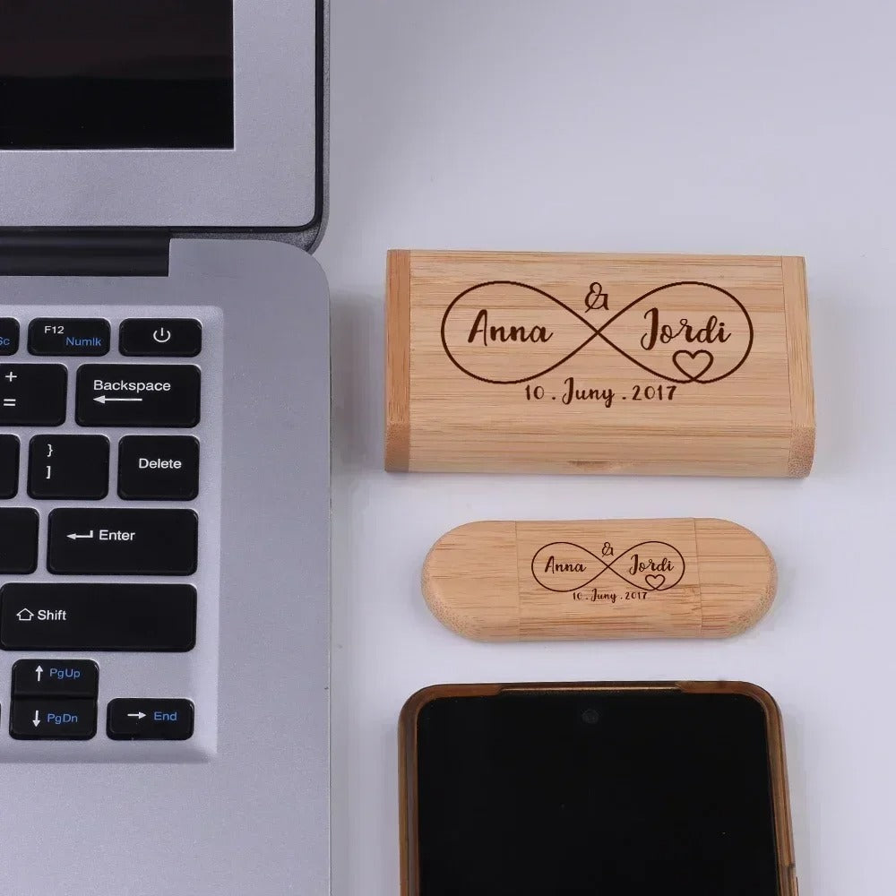 Coffret clé usb bois 2 en 1 usb 3 type c personnalisable vente en gros érable noyer bambou logo entreprise promotion professionnels photographe cadeau goodies durable - lebois-eco.com