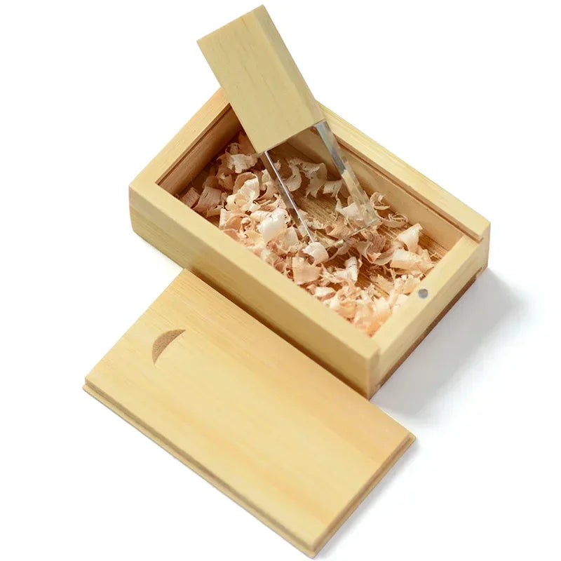Coffret clé usb bois noyer érable bambou quartz personnalisable custom logo prénom entreprise cadeau goodies photographe anniversaire mariage durable - lebois-eco.com