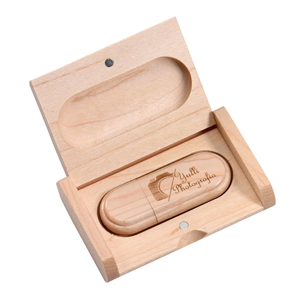 Coffret clé usb bois personnalisable vente en gros érable hêtre bambou logo prénom entreprise professionnels photographe cadeau goodies renouvelable écologique - lebois-eco.com