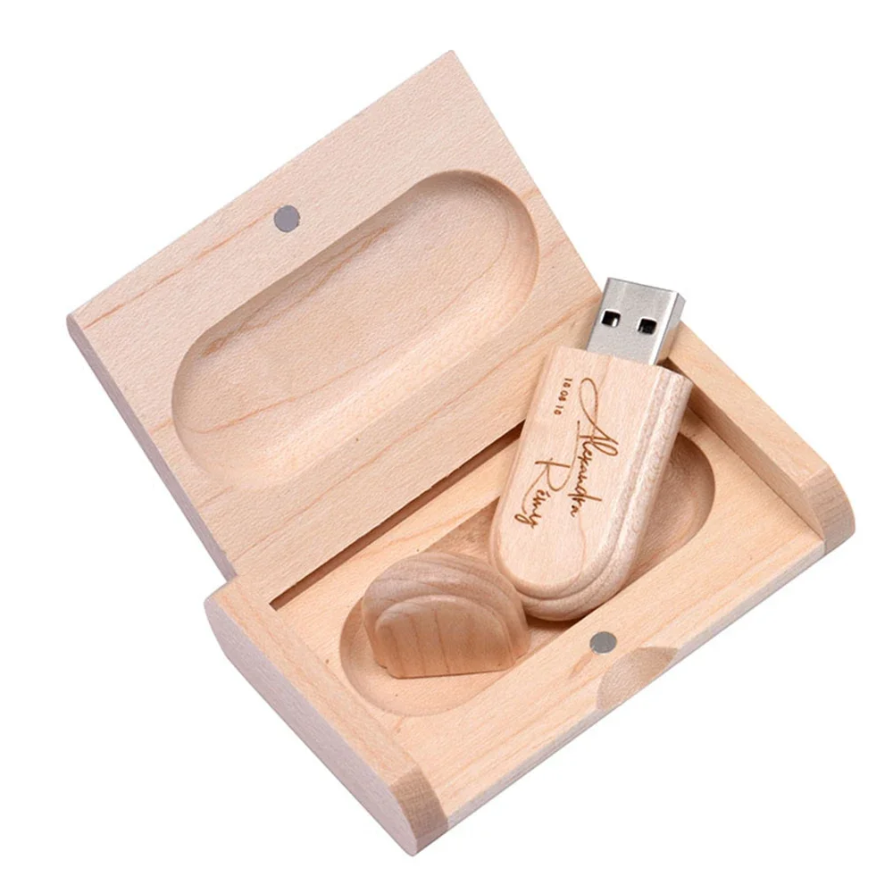 Coffret clé usb bois personnalisable vente en gros érable hêtre bambou logo prénom entreprise professionnels photographe cadeau goodies renouvelable écologique - lebois-eco.com