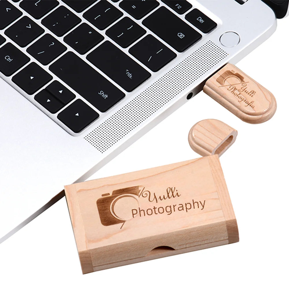 Coffret clé usb bois personnalisable vente en gros érable hêtre bambou logo prénom entreprise professionnels photographe cadeau goodies renouvelable écologique - lebois-eco.com