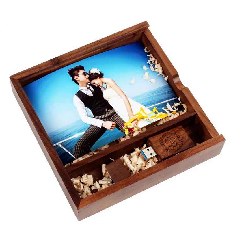 Coffret personnalisable album box photo clé usb bois bambou logo custom gratuit cadeau mariage noël anniversaire durable environnement écologique - lebois-eco.com