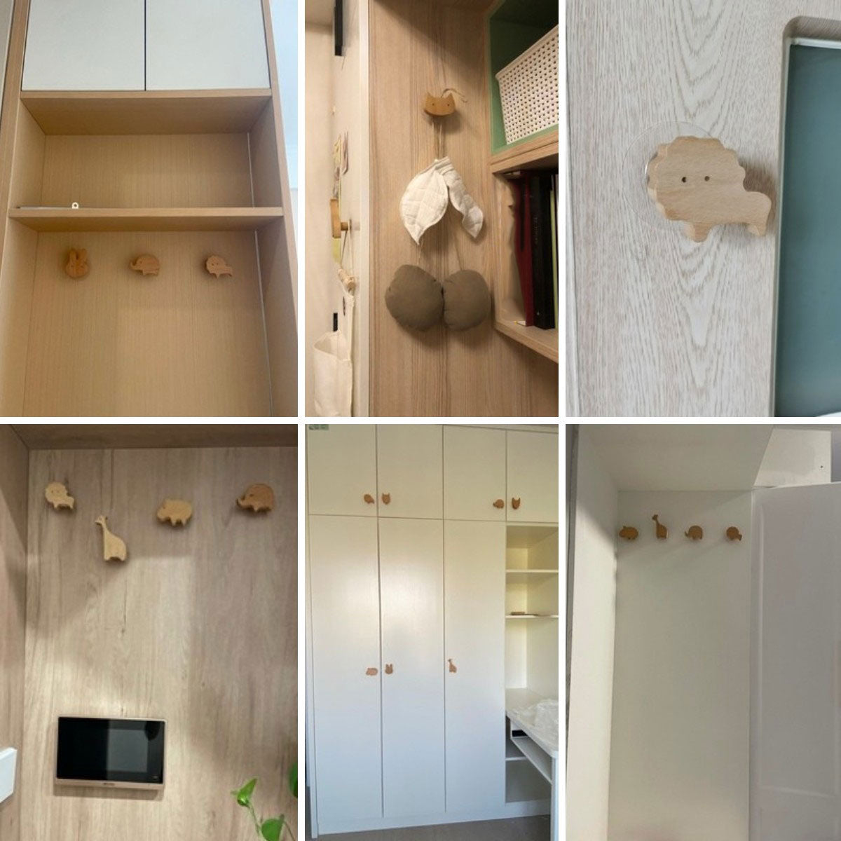 Crochet mural muraux hêtre bois porte manteau sac vêtement blouson décoration intérieur maison DIY art chambre enfant animaux environnement écologique responsable renouvelable - lebois-eco.com
