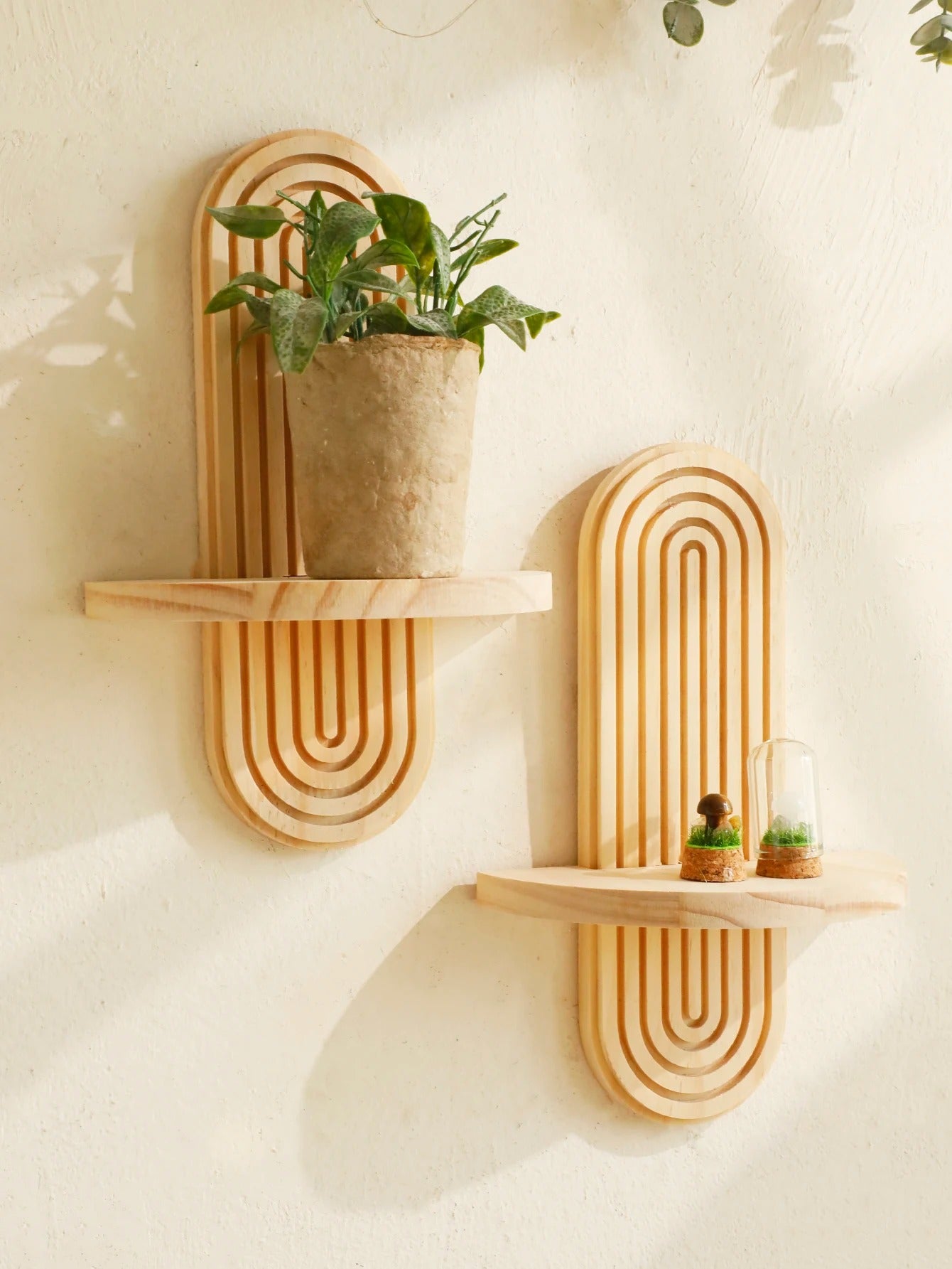 Étagère murale à fixer en bois naturel style nordique décoration intérieur entrée salon cuisine salle de bain durable - lebois-eco.com