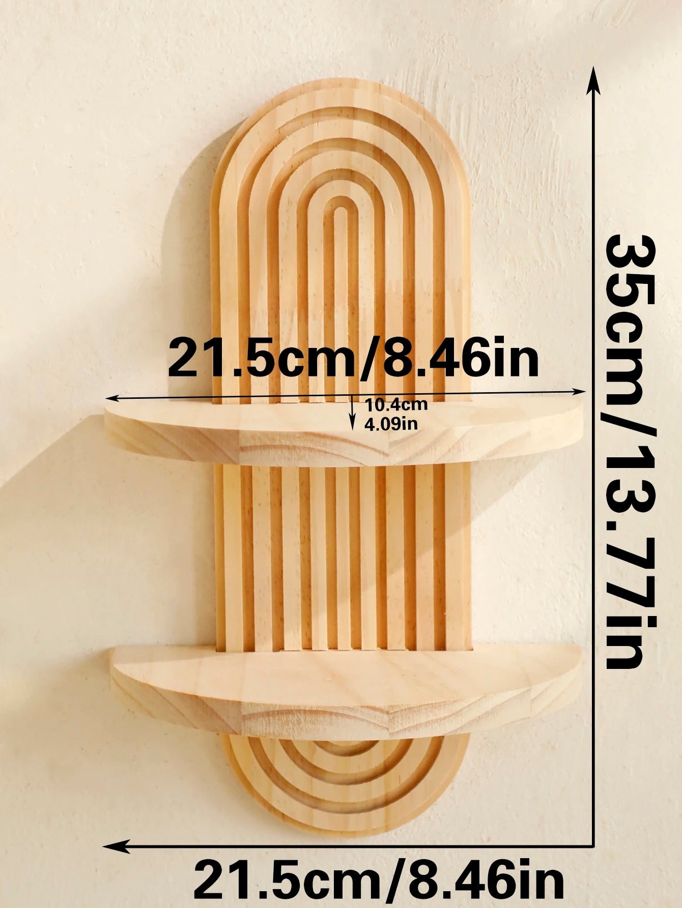 Étagère murale à fixer en bois naturel style nordique décoration intérieur entrée salon cuisine salle de bain durable - lebois-eco.com