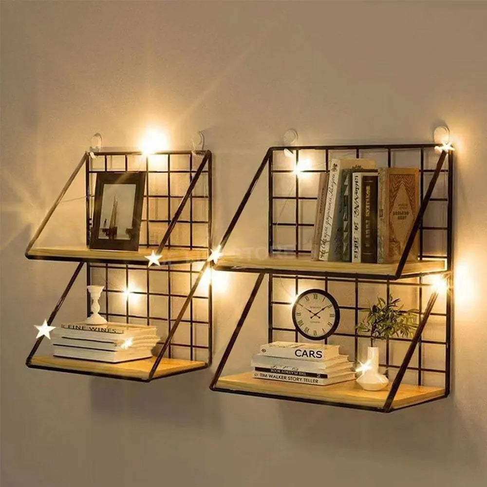Étagère murale bois métal à fixer rangement cuisine salle de bain décoration salon chambre à coucher intérieur maison durable - lebois-eco.com
