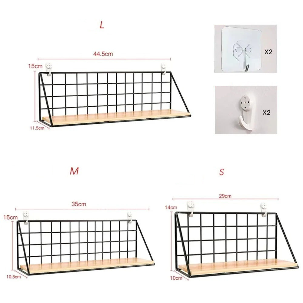 Étagère murale bois métal à fixer rangement cuisine salle de bain décoration salon chambre à coucher intérieur maison durable - lebois-eco.com