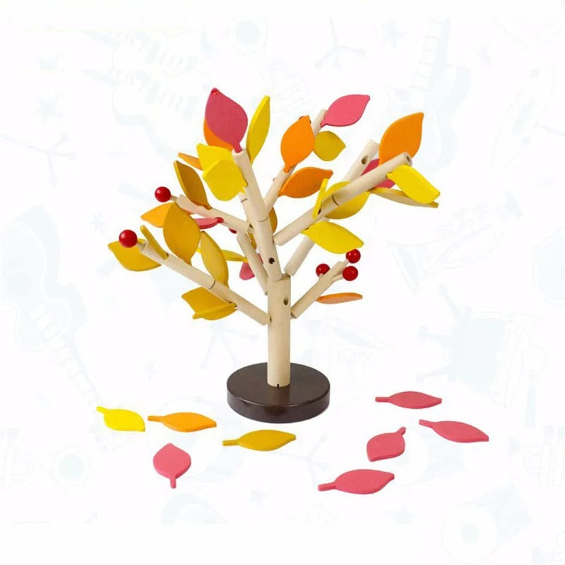 Jouet enfant jeu puzzle 3D en bois à assembler arbre pommier apprentissage cadeau noël anniversaire éducatif durable - lebois-eco.com