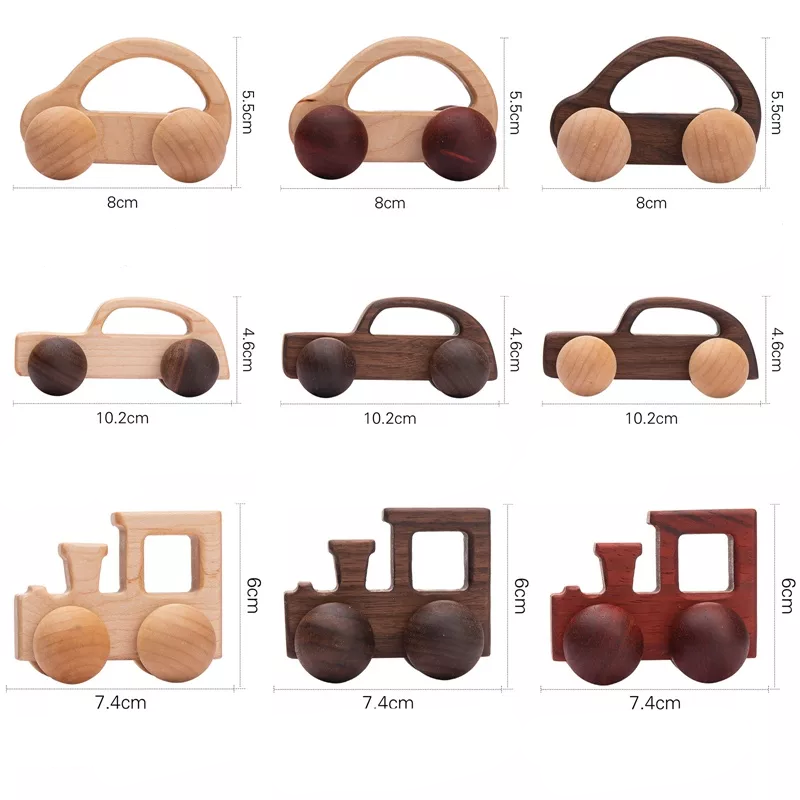 Jouet petite voiture train bébé bois hêtre artisanal fait main cadeau noël anniversaire éveil éducation écologique renouvelable durable - lebois-eco.com