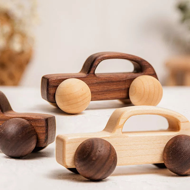 Jouet petite voiture train bébé bois hêtre artisanal fait main cadeau noël anniversaire éveil éducation écologique renouvelable durable - lebois-eco.com