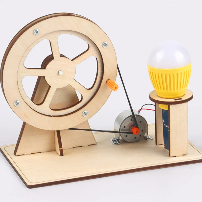 Kit complet générateur électricité en bois à assembler jouet éducatif enfant cadeau noël do it yourself durable - lebois-eco.com
