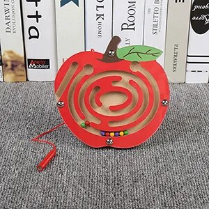 Labyrhinte magnétique animaux jeu jouet bois enfant bébé éveil apprentissage éducation puzzle montessori écologique durable renouvelable - lebois-eco.com