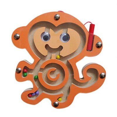 Labyrhinte magnétique animaux jeu jouet bois enfant bébé éveil apprentissage éducation puzzle montessori écologique durable renouvelable - lebois-eco.com