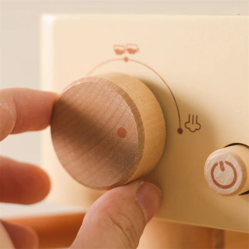 Machine à café expresso jouet en bois massif pour enfants développement éducatif imagination et coordination cadeau noël durable - lebois-eco.com