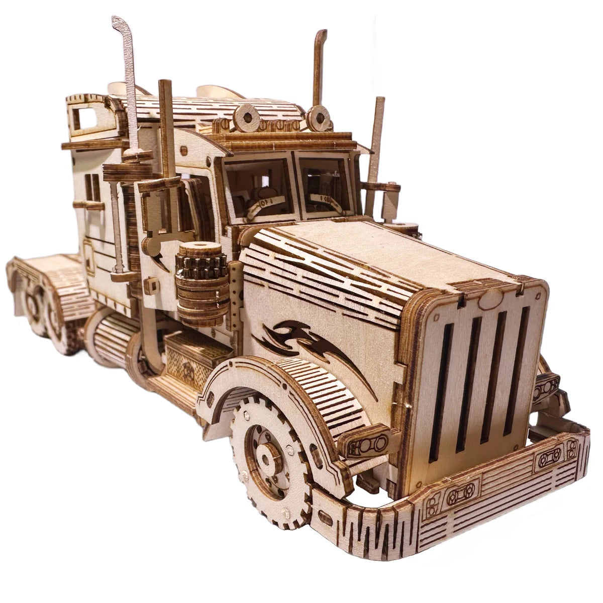 Maquette modélisme bois camion truck jouet do it yourself assemblage construction fait main cadeau noël enfant adulte découpe laser durable écologique - lebois-eco.com