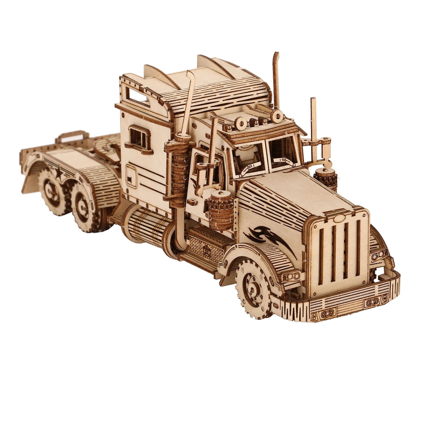 Maquette modélisme bois camion truck jouet do it yourself assemblage construction fait main cadeau noël enfant adulte découpe laser durable écologique - lebois-eco.com