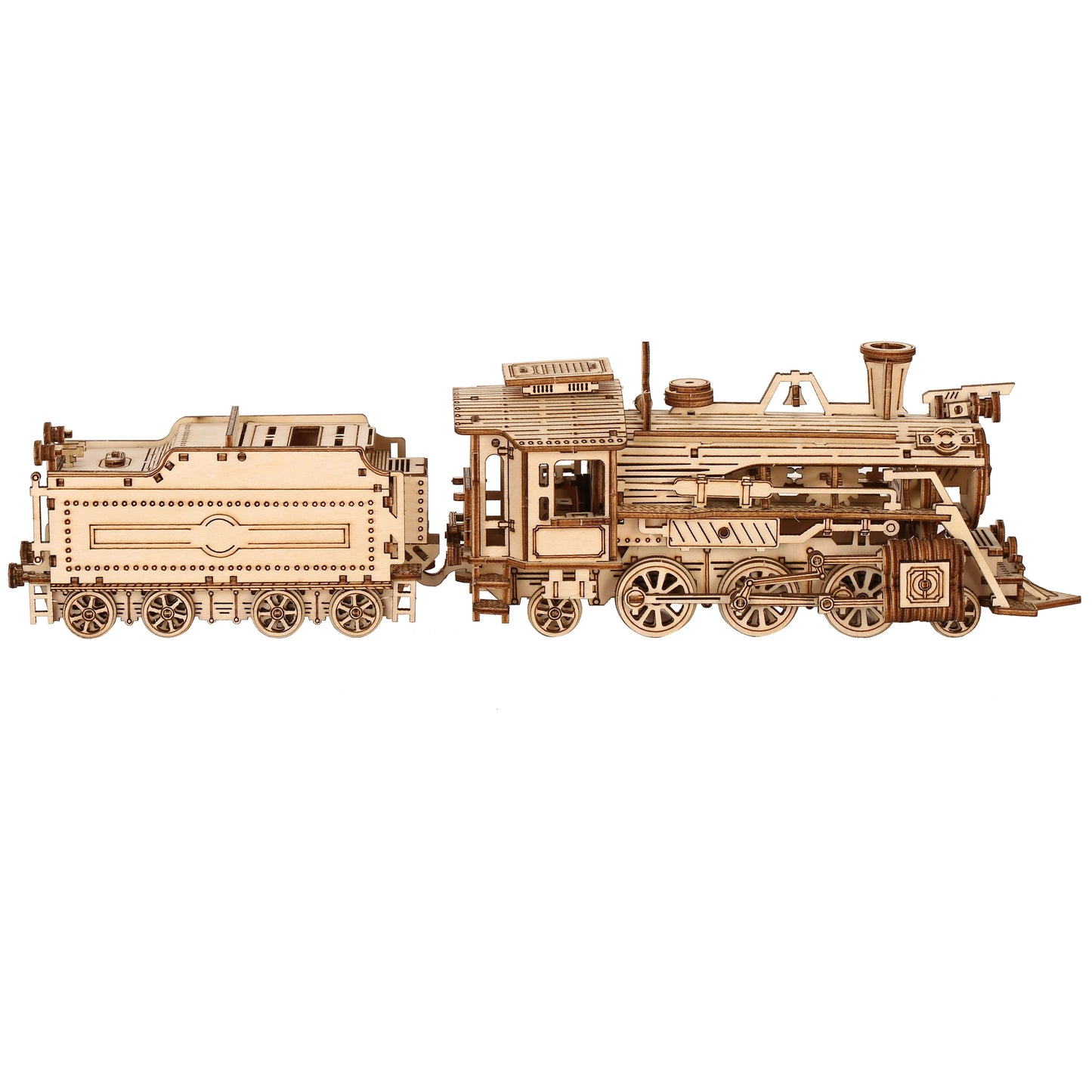 Maquette modélisme bois locomotive à vapeur jouet do it yourself assemblage construction fait main cadeau noël enfant adulte découpe laser durable écologique - lebois-eco.com