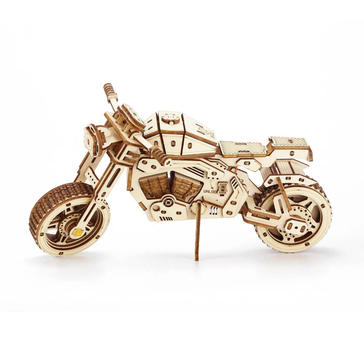 Maquette modélisme bois moto harley davidson sport jouet do it yourself assemblage construction fait main cadeau noël enfant adolescent adulte durable écologique - lebois-eco.com