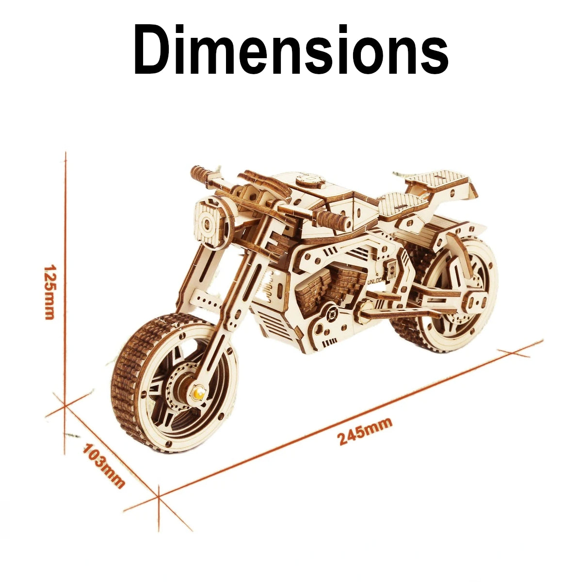 Maquette modélisme bois moto harley davidson sport jouet do it yourself assemblage construction fait main cadeau noël enfant adolescent adulte durable écologique - lebois-eco.com