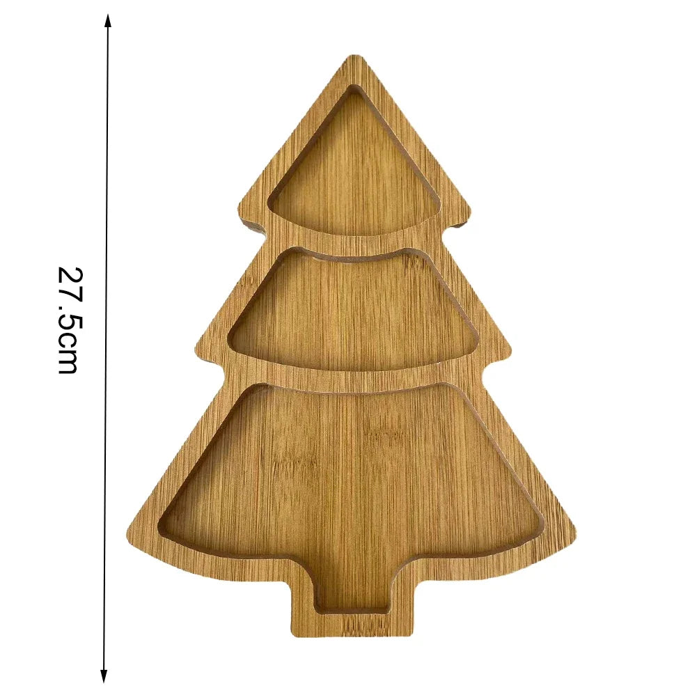 Plateaux apéritifs / desserts « Sapin de Noël » en bois
