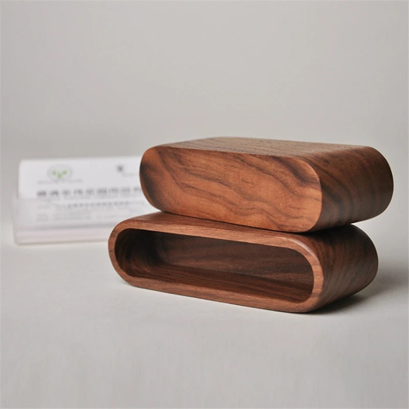 Porte cartes visite bois bambou hêtre noyer intérieur bureau travail professionel art déco maison support fournitures accessoires papeterie durable écologique - lebois-eco.com