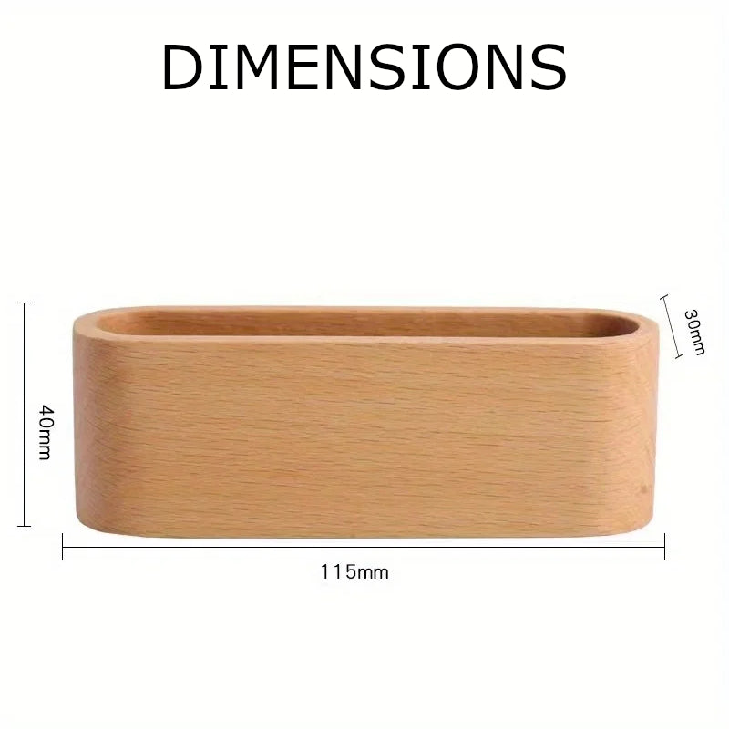 Porte cartes visite bois bambou hêtre noyer intérieur bureau travail professionel art déco maison support fournitures accessoires papeterie durable écologique - lebois-eco.com