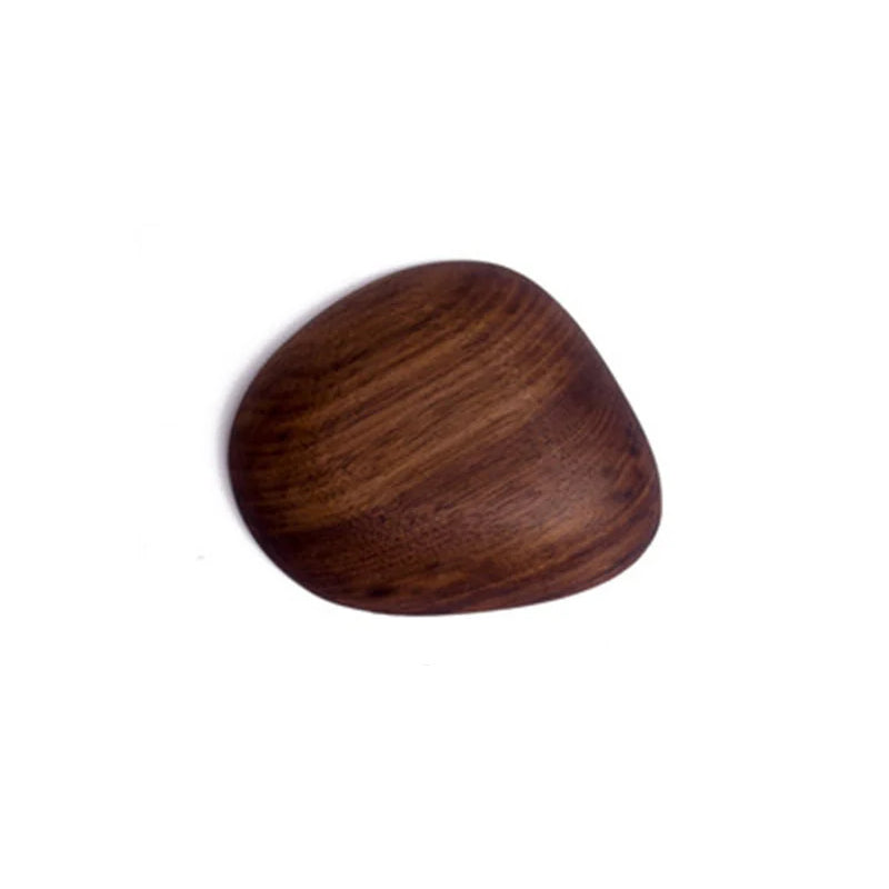 Porte-clé magnétique galet bois noyer hêtre décoration maison intérieur entrée fixation adhésif écologique durable - lebois-eco.com