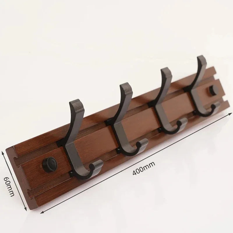 Porte-manteau bois crochet ajustable réglable à fixer mural aluminium décoration maison intérieur écologique durable - lebois-eco.com