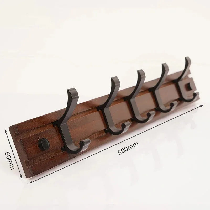 Porte-manteau bois crochet ajustable réglable à fixer mural aluminium décoration maison intérieur écologique durable - lebois-eco.com