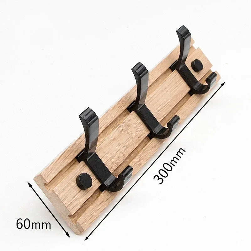 Porte-manteau bois crochet ajustable réglable à fixer mural aluminium décoration maison intérieur écologique durable - lebois-eco.com