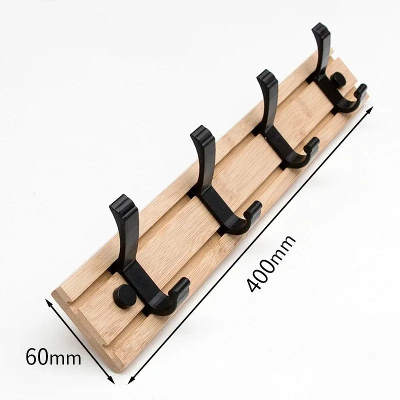 Porte-manteau bois crochet ajustable réglable à fixer mural aluminium décoration maison intérieur écologique durable - lebois-eco.com