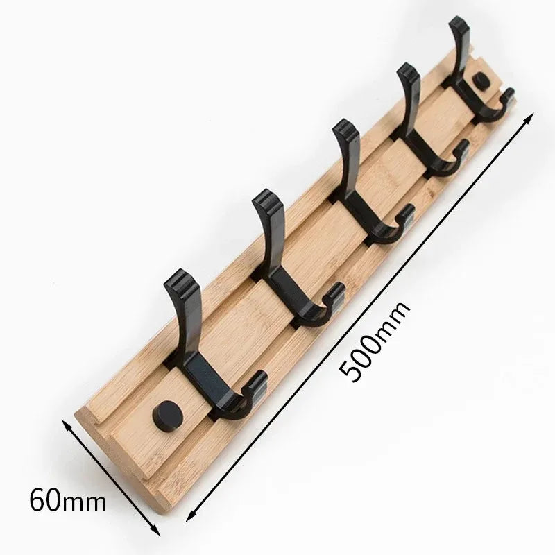 Porte-manteau bois crochet ajustable réglable à fixer mural aluminium décoration maison intérieur écologique durable - lebois-eco.com