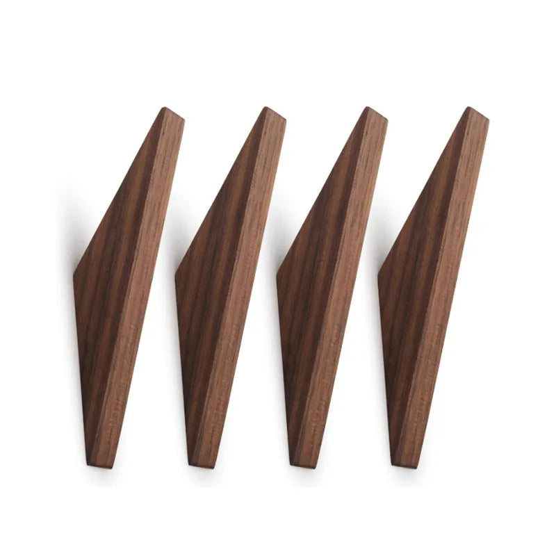 Porte manteau bois mural à fixer chêne noyer rangement décoration maison intérieur salon entrée écologique durable - lebois-eco.com