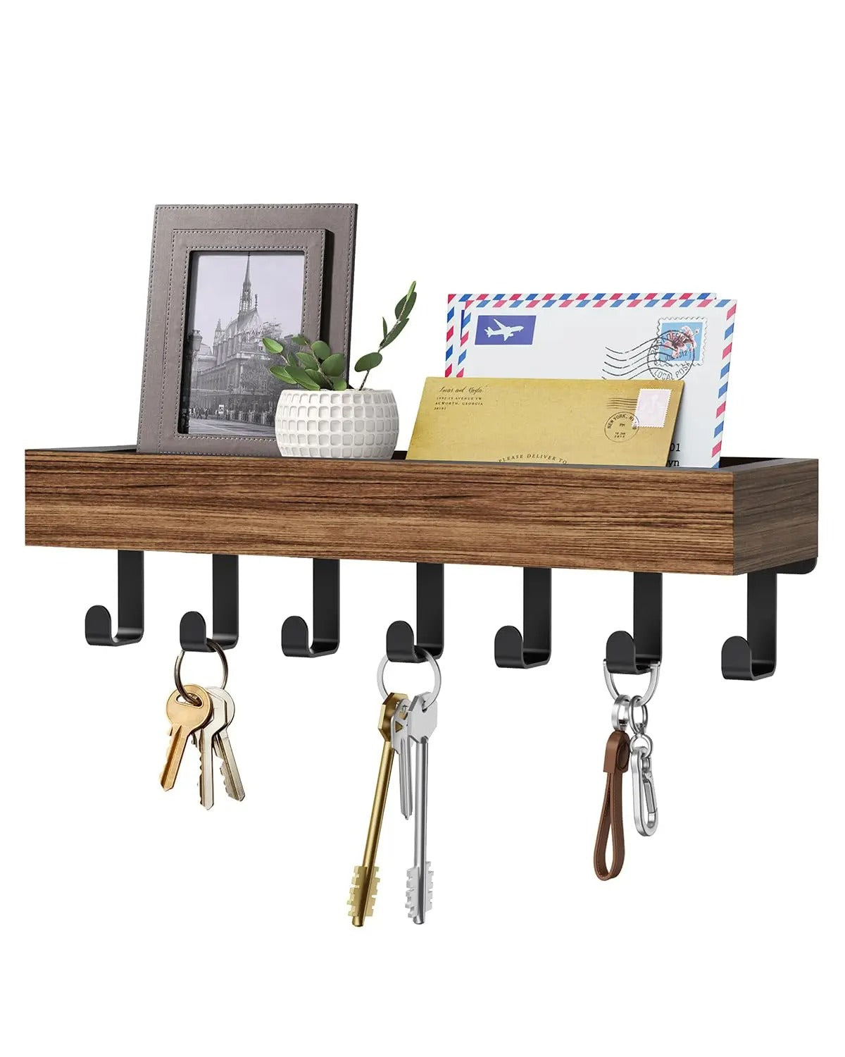 Porte manteau clés organiseur mural support bois entrée salon salle de bain cuisine décoration rangement intérieur maison durable - lebois-eco.com