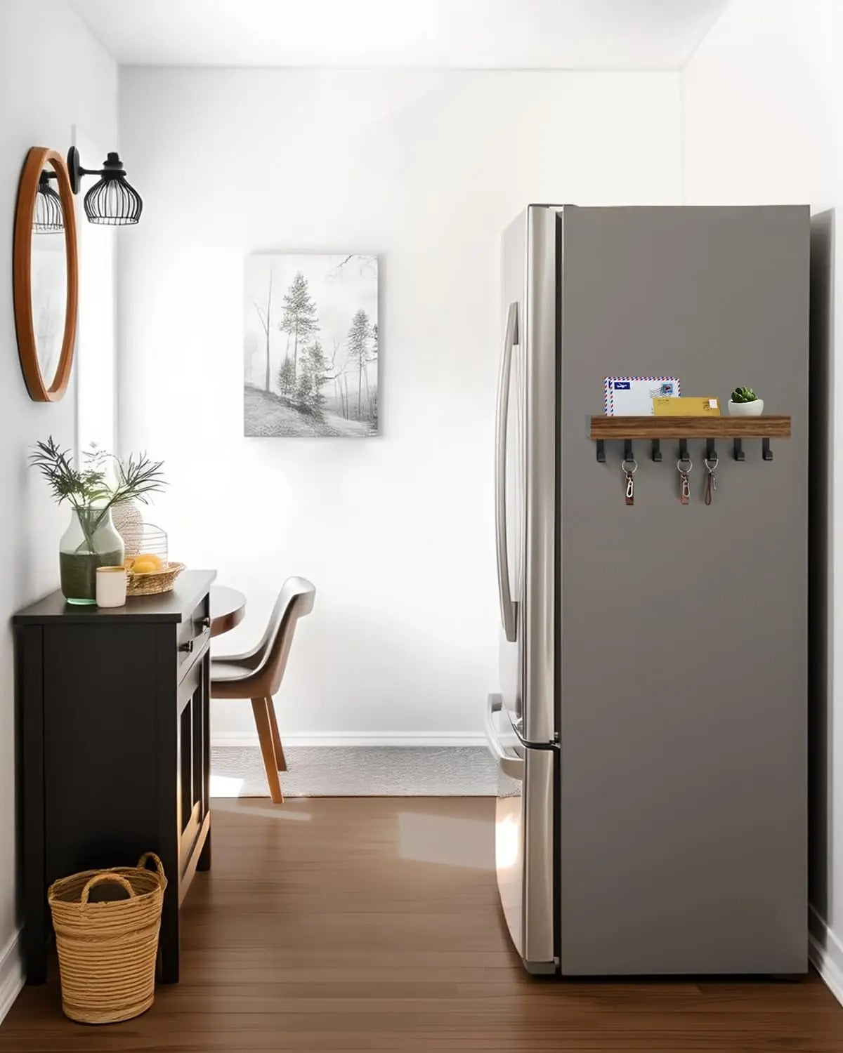 Porte manteau clés organiseur mural support bois entrée salon salle de bain cuisine décoration rangement intérieur maison durable - lebois-eco.com