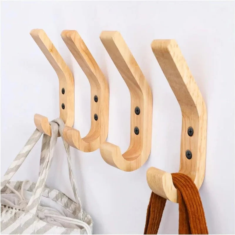 Porte-manteau mural bois naturel à fixer aménagement rangement maison entrée salon chambre à coucher salle de bain écologique durable - lebois-eco.com