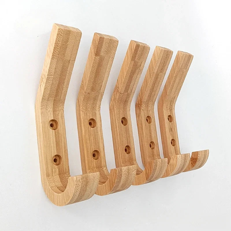 Porte-manteau mural bois naturel à fixer aménagement rangement maison entrée salon chambre à coucher salle de bain écologique durable - lebois-eco.com