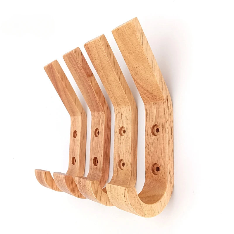 Porte-manteau mural bois naturel à fixer aménagement rangement maison entrée salon chambre à coucher salle de bain écologique durable - lebois-eco.com