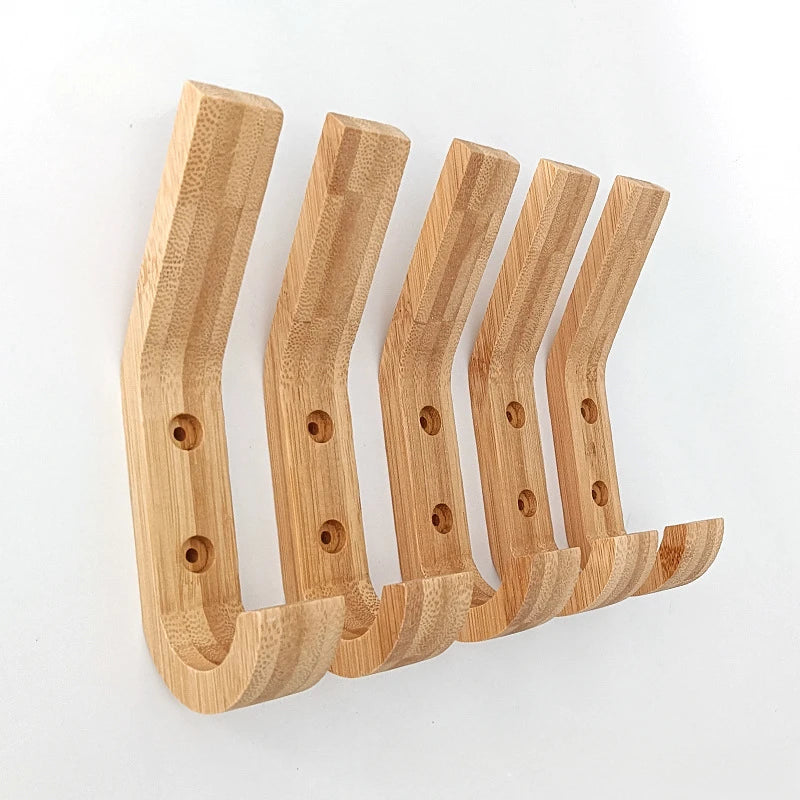 Porte-manteau mural bois naturel à fixer aménagement rangement maison entrée salon chambre à coucher salle de bain écologique durable - lebois-eco.com