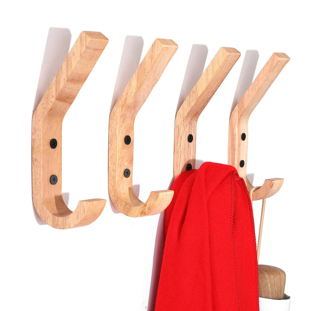 Porte-manteau mural bois naturel à fixer aménagement rangement maison entrée salon chambre à coucher salle de bain écologique durable - lebois-eco.com