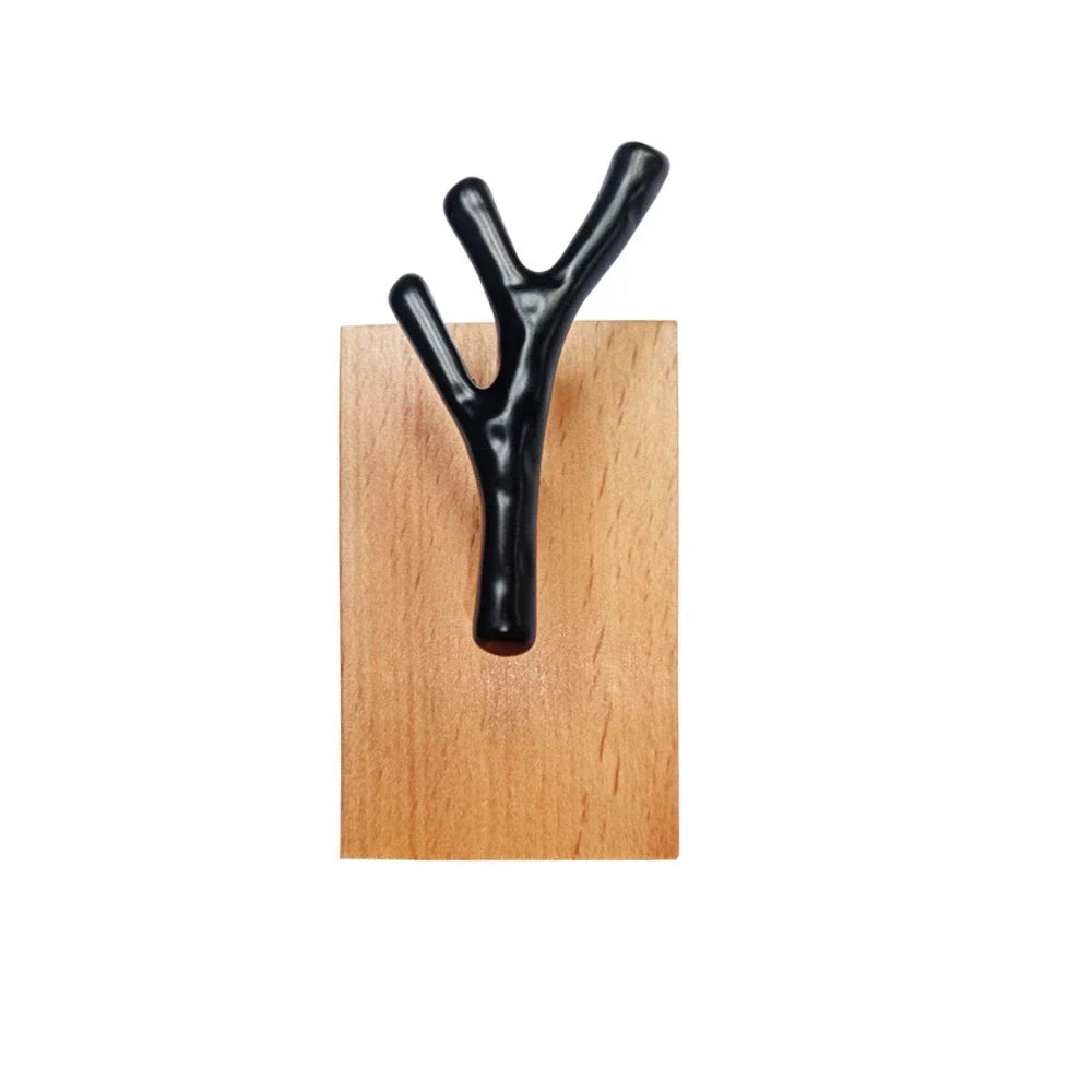 Porte manteau serviette clés mural à visser en bois bambou hêtre branche arbre décoration originale intérieur maison entrée chambre salle de bain durable écologique - lebois-eco.com