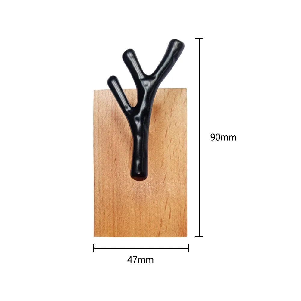 Porte manteau serviette clés mural à visser en bois bambou hêtre branche arbre décoration originale intérieur maison entrée chambre salle de bain durable écologique - lebois-eco.com