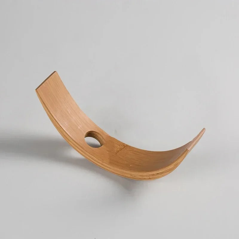 Présentoir porte bouteille de vin en bois bambou équilibre parfait dressage table maison restaurant hôtel durable - lebois-eco.com