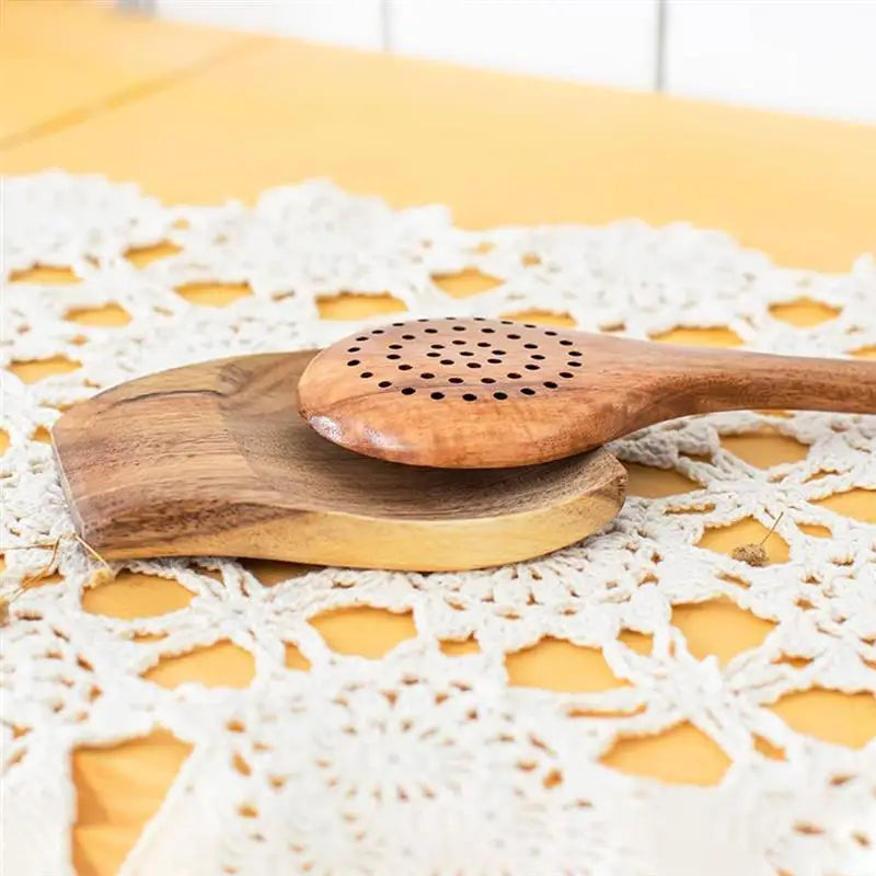 Repose cuillère bois accessoire cuisine repas salle à manger porte couvert couteau fourchette baguette diner écologique durable - lebois-eco.com