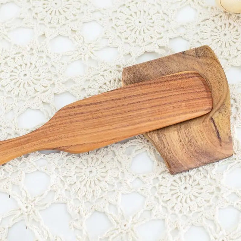 Repose cuillère bois accessoire cuisine repas salle à manger porte couvert couteau fourchette baguette diner écologique durable - lebois-eco.com