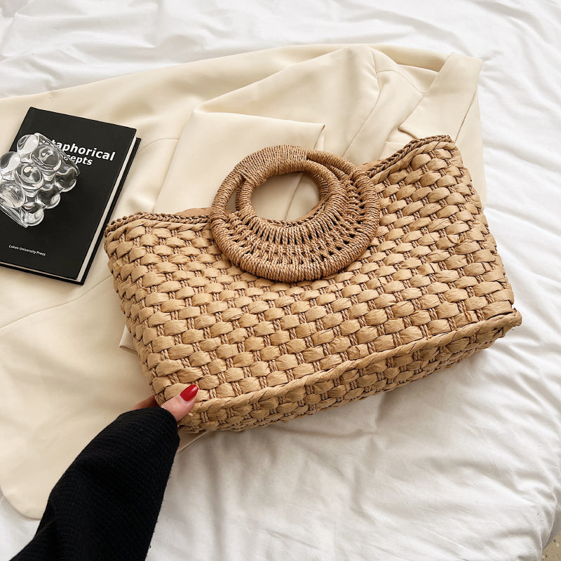 Sac à main rotin bois femme luxe bijoux accessoire prêt à porter fait main artisan été vacances mer plage environnement écologique renouvelable - lebois-eco.com