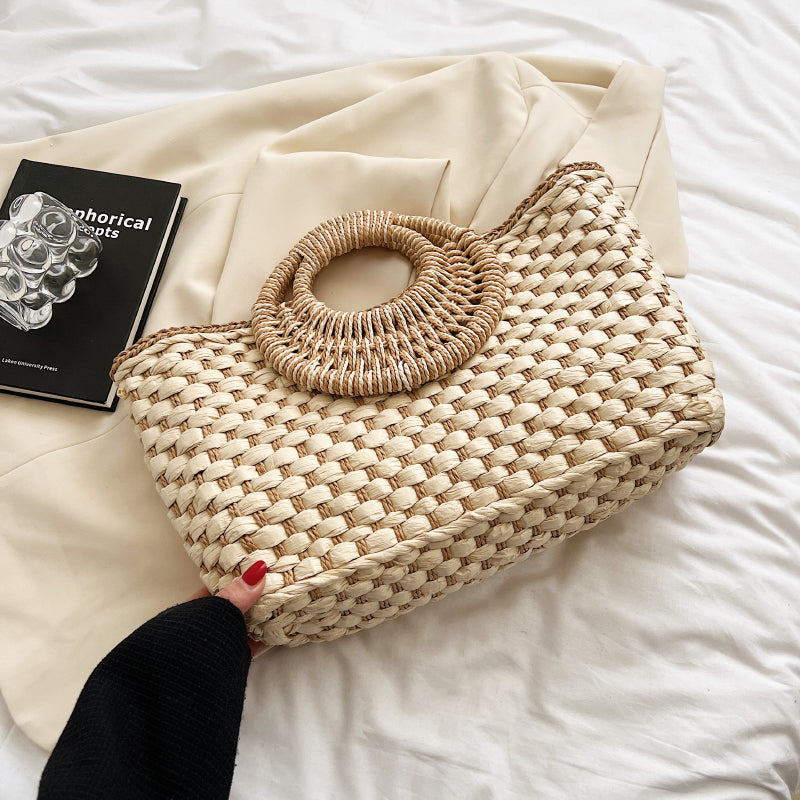 Sac à main rotin bois femme luxe bijoux accessoire prêt à porter fait main artisan été vacances mer plage environnement écologique renouvelable - lebois-eco.com